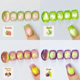 10ml Summer Fruit Colored Gel Nail Polish Guava Grape Purple Honey Trap Cat Magnetic Varnish Soak Off UV Nail Salon