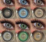 Natural Colored Contact Lens Brown Eyes Makeup Lenses Blue Color Lens Green Eyes Contacts Gray Beautiful Pupil Yearly
