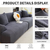 Elastic Universal Sofa Slipcover Knit Thicken Sofa Cover for Living Room Armchair Couch Cover L-shape Sofa Cover 1/2/3/4 Seater
