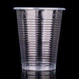 100PCS Disposable Clear Plastic Cup Outdoor Picnic Birthday Kitchen Party Tableware Tasting 220ml Picnic Plastic Cup Wholesale
