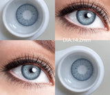 2Pcs Best Selling Contacts Colored Lenses Myopia Degree -0.00 to -8.00 Blue Green Grey Series Soft Lens EyeBeauty Pupil