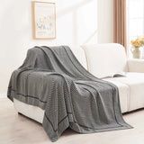 Airline First Class Cabin Blanket Cover Jacquard Airplane Office Nap Bed Throw Blanket Outdoor Portable Plaid Coraline Blankets