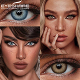 1Pair Color Contact Lenses for Eyes Blue Eye Lenses Natural Gray Pupils for Eyes Green Lenses Yearly Use Eye Contacts