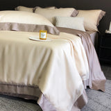 4Pcs Natural Bamboo Fiber Super Soft Silky Cool Feeling Skin-friendly Bedding Set Duvet Cover Bed Sheet/Fitted Sheet Pillowcases