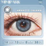 2pcs Half-Yearly Colored Contacts Big Diameter High Moisture Soft Lenses for Women Wedding Party Gift