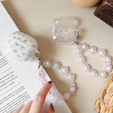Flower Hearts Butterfly Soft Silicone Earphone Case For Lenovo LP40 TWS Bracelet Pendants Clear Case for Lenovo LP40 Pro Cover