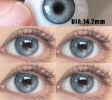 2 Pair Colored Beauty Pupil Makeup Lens  Brown Eye Lenses Gray Contact Green Eye Lenses Blue Lenses Yearly