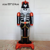 Huge Standing Halloween Pumpkin Ghost Balloons Witch Bat Spider Foil Ballon Inflatable Kids Toys Globos Halloween Party Supplies