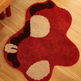 Red Pony Rug Bedroom Rug Home Festive Carpet Home Bedroom and Living Room Floor Mat Non-Slip Anti-Fouling Carpet Home Decoration