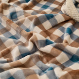 Super Soft Japanese Milk Velvet Blanket Thick Leisure Blanket for Home Office Nap Warm Naked Sleeping Bed Sheet for All Seasons