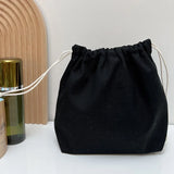 5Pcs Color Drawstring Pouches Portable Gift Blank Bags For DIY Cotton Hemp Bags Jewelry Display Packaging Storage