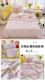 Korean Style Summer Cool Quilt For Girl Skin-friendly Washed Cotton Air Conditioning Quilt Breathable Soft Blanket Home Textiles