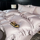 600TC Egyptian Cotton Jacquard Embroidery Bedding Set Queen King Size Duvet Cover Set With Bed Sheet /Fitted Sheet Pillowcases
