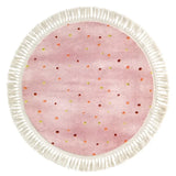 Bedroom Carpet Children's Bedside Floor Mat Round Pink Cute Girl Home Decoration Rug Machine Washable Carpets Kids Rugs