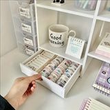 Double-Layer Desktop Organizer Rack Stationery Office Desk Accessories Storage Desktop Cosmetics Organizers Storage Shelf