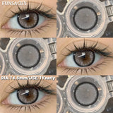 1 Pair Colored Contact Lenses BROWN Natural Eye Contacts Super Natural Lens Gray Color Lens Beautiful Pupils Cosmetics