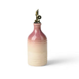 European Creative Retro Green Ceramic Olive Oil Bottle Stainless Steel Spout Kitchen Storage Supplies Seasoning Bottle