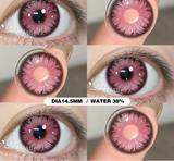 1 Pair Cosplay Colored Contact Lenses Anime Blue Lenses Purple Eye Halloween Makeup Contact Yearly Pink Beauty Pupils