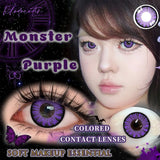 Anime Cosplay Colored Contact Lenses Yearly Disposable 1 Pair Violet Cute Big Eyes Soft Lenses for Cos Party Makeup