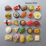 Pizza food, refrigerator decorations, kitchen furniture decorations, magnetic plates