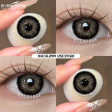 1pair Color Contact Lenses with Eyes Natural Blue Contact Lenses Brown Pupils Beauty Gray Lenses Yearly Green Contacts
