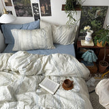 Floral Style Duvet Cover Pure Cotton Bed Cover Girls Soft Comforter Covers Set with Pillowcase King Size Quilt Cover Set