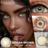 Fashion Color Contact Lenses for Eyes 1 Pair Korean Soft Natural Lenses Gray Pupils Eye Makeup Contacts Blue Brown Lens