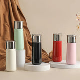 400ml Conical Thermal Water Bottle With Bouncing Inner Lid,Double-layer Stainless Steel vacuum Flask,Outdoor Drinkware,Thermos
