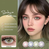 Eye Eyes Color Contacts Colored Contact Lenses Lens Small Pupil Beauty Cosmetics Fashion 14.2mm 2Pcs 6 Months Half Year
