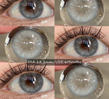 New Colored Contact Lenses 2pcs Fashion Blue Eyes Contacts Gray Beauty Pupils Brown Colorful Makeup Contact Green Lens