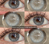 Colored Contact Lenses Fashion Blue Eye Makeup Lens Gray Beauty Pupils Brown Eyes Contact For Daily Dating 6 Months Use