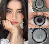 Colored Contacts Lenses with Myopia Naturally Gray Brown Beautiful Pupils with Degree Blue Eyes Lenses Fast Shipping