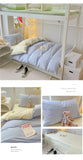 Japan Style Bedding Set Plaid Duvet Cover Set With Sheet Bedroom Decor Skin Friendly King Single Double Bedding Set Home Textile