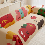 Cartoon Pattern Couch Towel, One Piece All Inclusive, Four Seasons Universal Imitation Hemp Settee Cover, Anti Slip Dust Covers