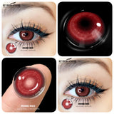1 Pair Halloween Cosplay Contact Lenses Soft Anime Red Eyes Beauty Pupils Lenses for Party Makeup