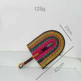 Seagrass Fan Braided Grass Woven Wall Hanging Straw Fan Decoration Vietnamese Fan Decor For Coastal Theme Cultural Enthusiasts