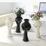Character Arm Vase Desk Decoration Flowers Arrangement Artificial Flower Floral Vases Room Aesthetic Decor