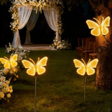Automatic Opening LED Butterflies for Wedding Decor, Romantic Magical Light Up Wings for Party Christmas Festival Decoration