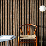 Wood Stripe 45cm Background Wall Self-adhesive Wallpaper Desk Cabinet Furniture Renovation PVC Waterproof Sticker