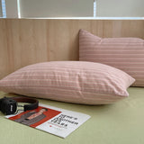 100 Cotton Pillowcase 2 PCS Colorful Stripe Pillow Case Bedding Black Pillow Cover Envelope Pillow Case Cover Nordic Sling