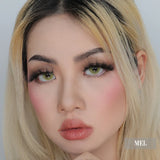 Colored Contact Lenses for Eyes 2Pcs Natural Grey Green Cosmetic Lenses Beauty Eye Pupilles Yearly Soft Lens