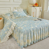 2pcs 100%Cotton Thickened Pillowcase Quilted Pillow Cover 48x74cm PillowCover Cushion Covers Bed Printed Pillowsham with Lace
