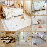 Living room carpet white tassel simple bedroom room bedside fluffy rug home decorate large area cloakroom soft mat