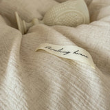 20% Linen And 80% Cotton Vintage French Lace Edge Embroidery Bedding Set Duvet Cover Set Bed Sheet/Fitted Sheet Pillowcases 4Pcs