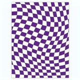 Purple Carpet for Living Room Modern Simplicity Checkerboard Bedroom Bedside Rug Large Area Study Dressing Table Mat Tapete