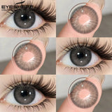 1pair Colored Contact Lenses for Big Eyes Blue Beauty Pupils Gray Eye Lenses Brown Eye Contacts fashion Green Lenses