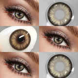 14.50mm Blue Colored Contact Lenses, Large Pupil Effect, Hydrating Soft Lens for Girls, Trendy Douyin Style Eye Makeup