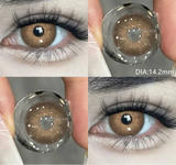 1 Pair Colored Contact Lenses for Eyes Blue Contacts Lenses Green Eye Contacts Beauty Cosmetics Gray Pupils Yearly Use