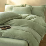 Winter Warm Plush Duvet Cover 220x240 Velvet Fleece Couple Quilt Cover Double Bed Luxury Bedding Set Queen King Size