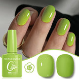 10ML Gel Nail Polish Solid Color Glass Gel Varnish Nail Art Gel Spring Summer Gel Nail Soak Off UV Gel Gel Vernis